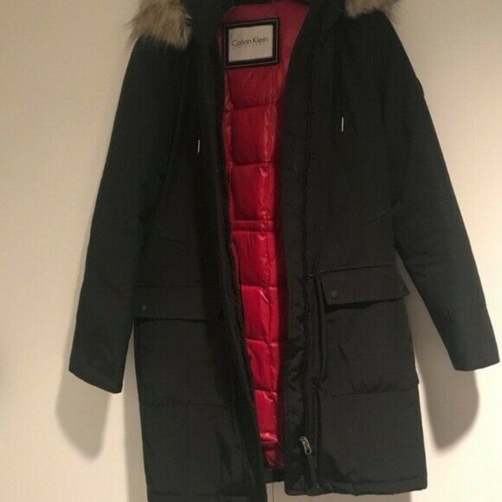 Calvin Klein performance parka - faux fur coat